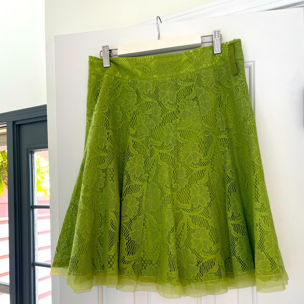 Beautiful, summery lace green skirt